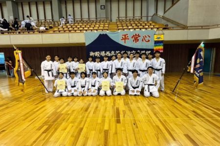 御殿場西高等学校空手道部が静岡県高等学校総合体育大会空手道競技で優秀な成績を収めました🏆