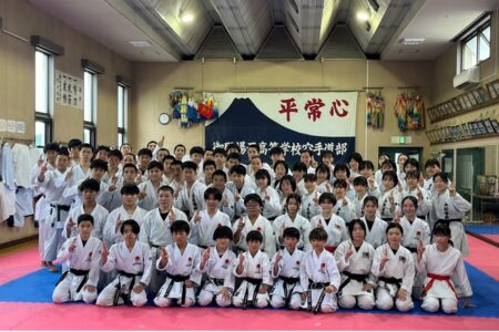 【空手のまちづくり】御殿場西高等学校空手道部と空手キッズが交流！！