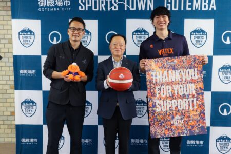 ベルテックス静岡が<br>市長を表敬訪問しました🏀